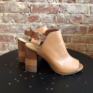 Aldo Womens Cartiera Leather Peep Toe